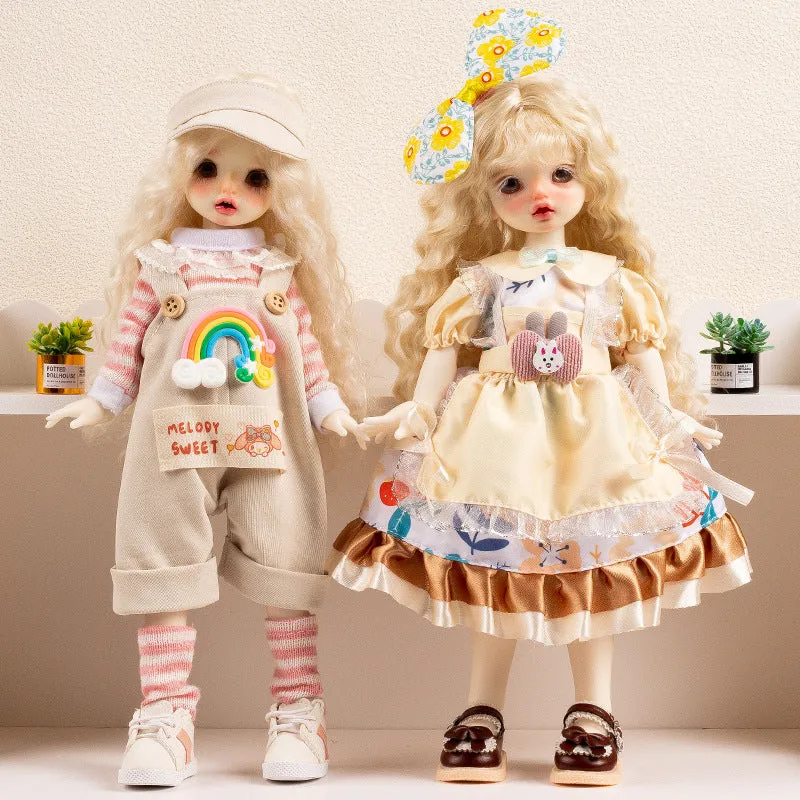 French-themed doll clothes in ten fantasy colours for 7-14 year old teenage dolls