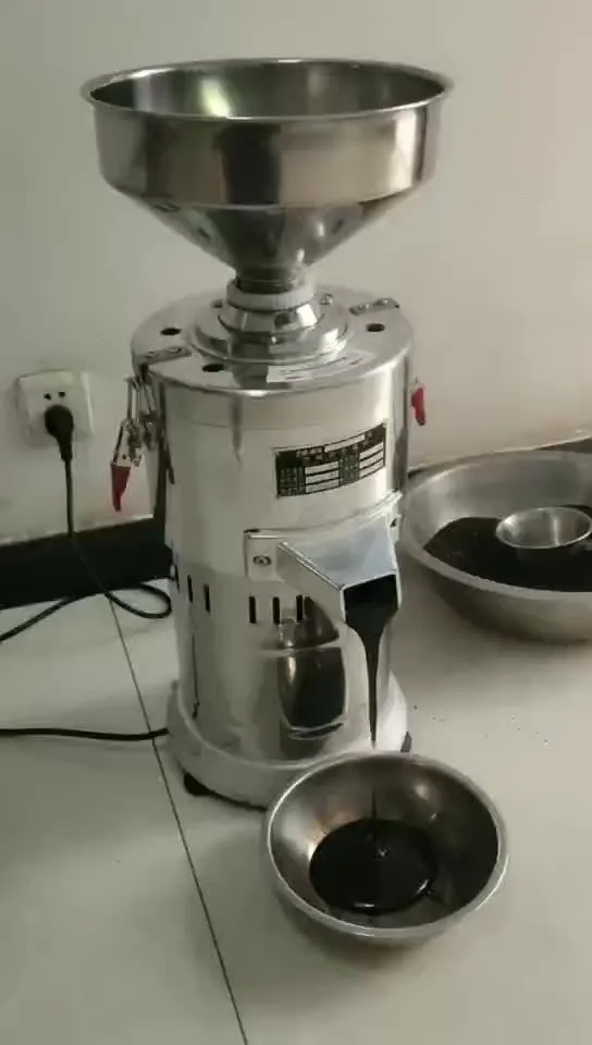 Electric sesame paste grinding machine with stainless steel and aluminium construction