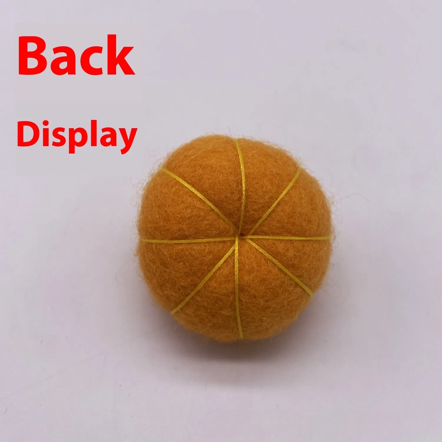 Wool felt pumpkin poke ornaments for doll decoration in seasonal colours