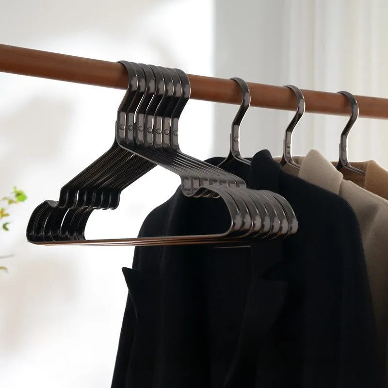 Elegant black non-slip anti-rust clothes hanger with a modern simplicity design.
