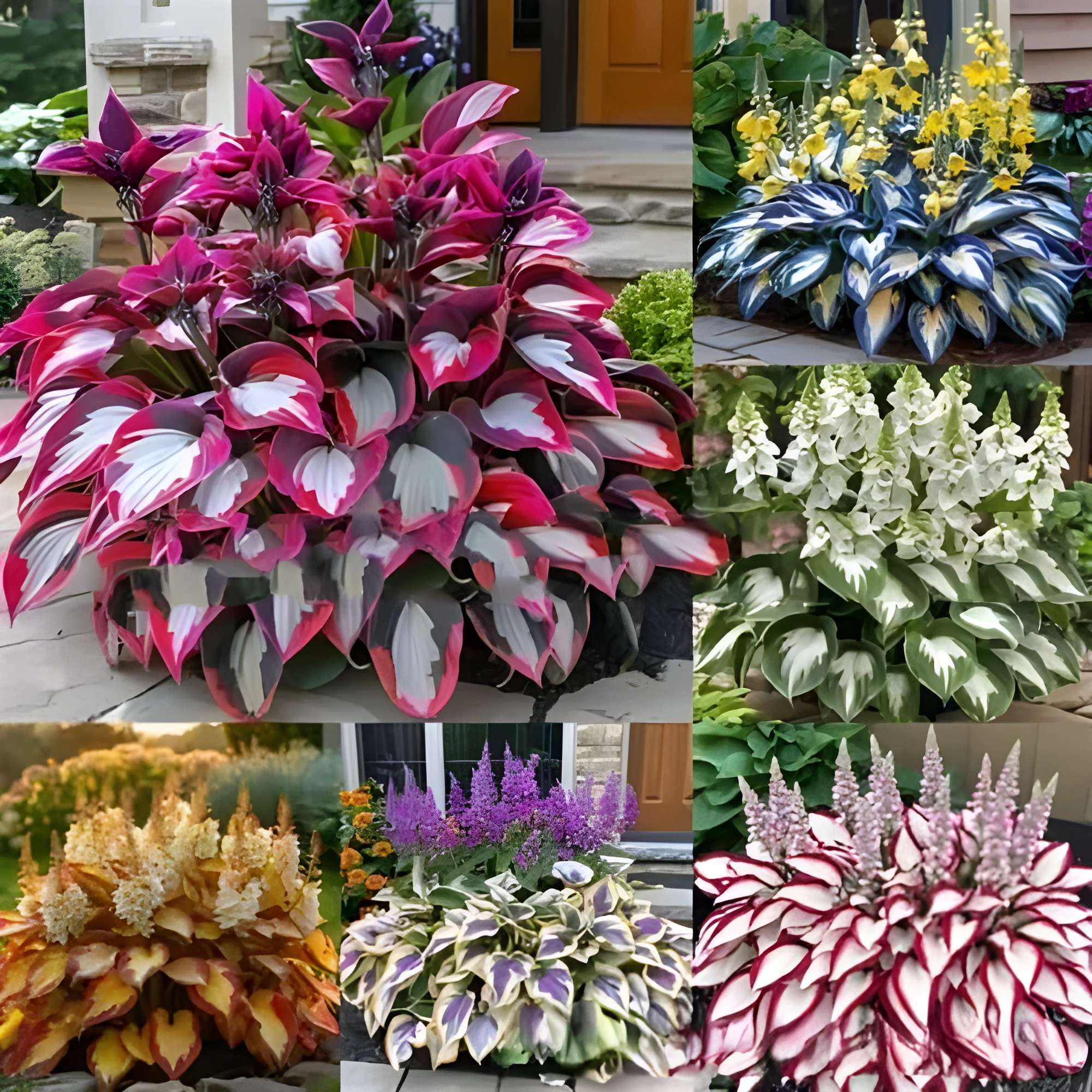 OPP packet containing 50 Coloured Leaves Jade Barrettes ornamental flower seeds for balcony and home gardening.