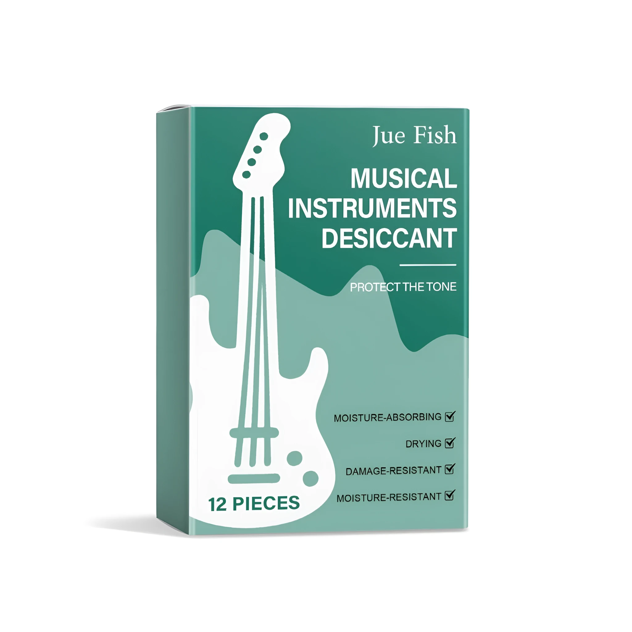 Musical instrument desiccant unit containing calcium chloride and wood pulp for case humidity control.