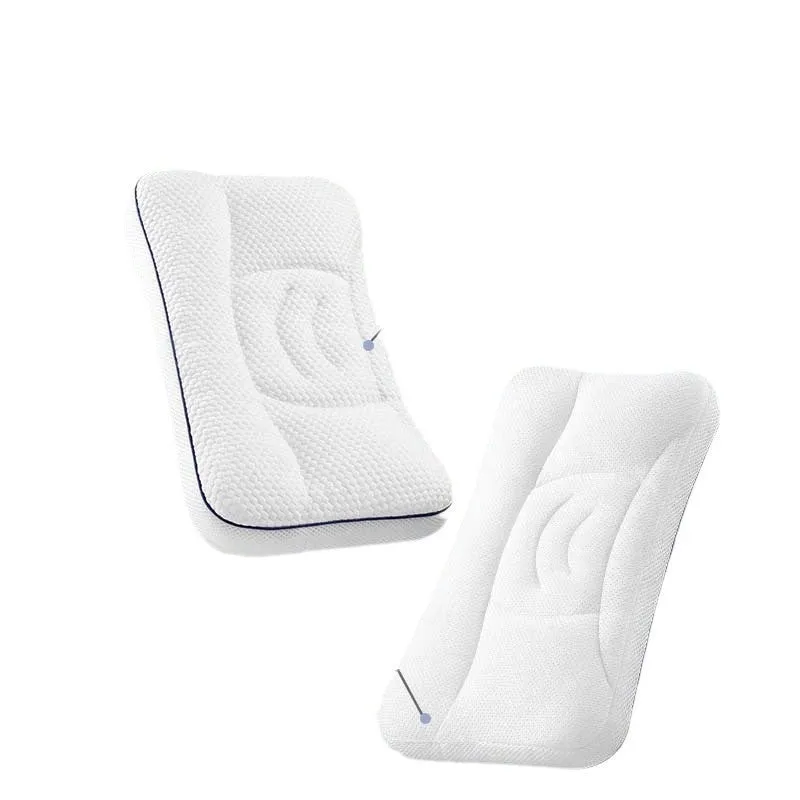 Children's cold warm double-sided antibacterial partition neck pillow with silk floss filling