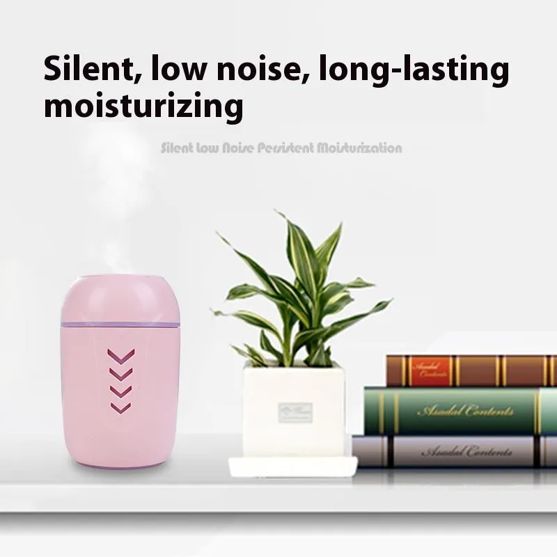 Round portable air purifier in blue colour for vehicle, desktop, or office use with USB and battery power options