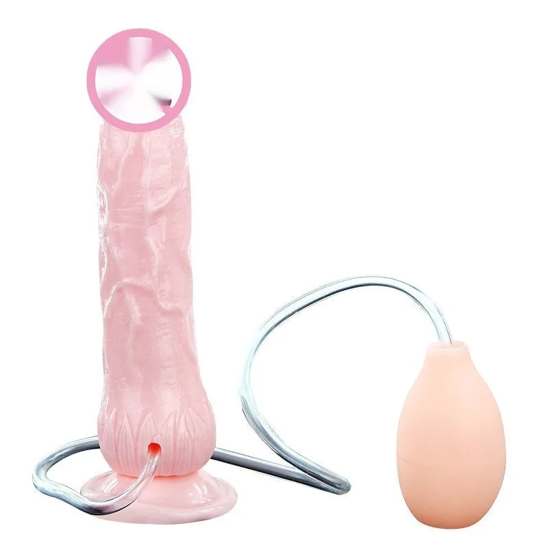 Flesh-coloured TPR adult toy with suction cup base measuring 200mm length