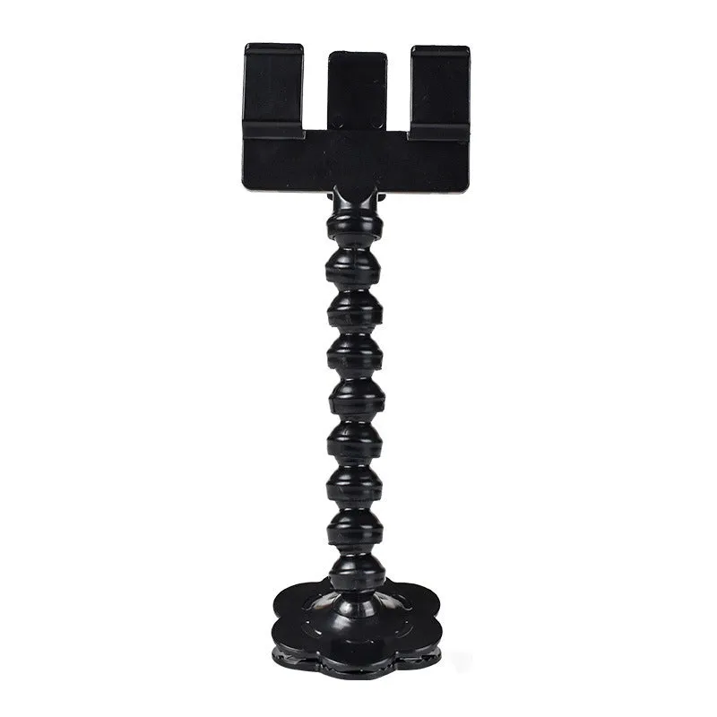 Black pet photography tool with treat clip and phone holder for dog and cat photography
