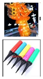 DIY LED luminous transparent balloon rose bouquet kit with artificial flowers and lights for assembly.