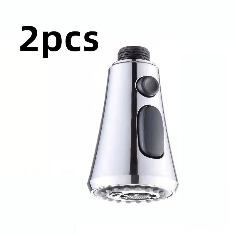 Universal pressurised kitchen faucet sprayer with rotating head and three water mode settings