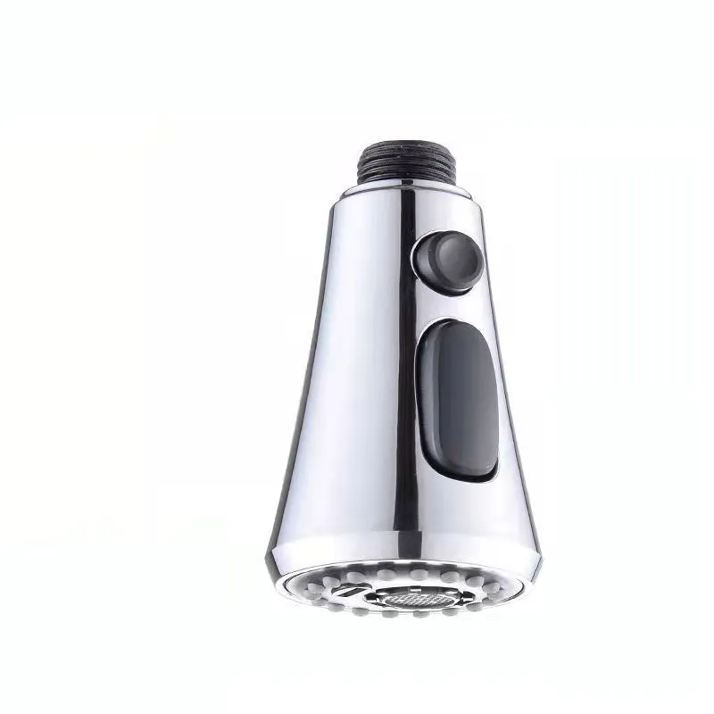 Universal pressurised kitchen faucet sprayer with rotating head and three water mode settings