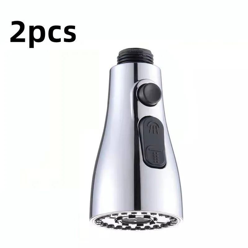 Universal pressurised kitchen faucet sprayer with rotating head and three water mode settings
