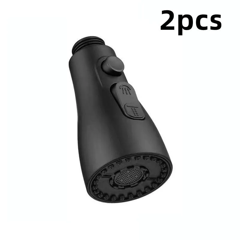 Universal pressurised kitchen faucet sprayer with rotating head and three water mode settings