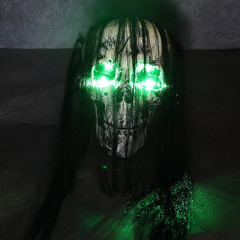 PVC plastic Halloween skeleton arm hand LED light with ground stake for outdoor decoration