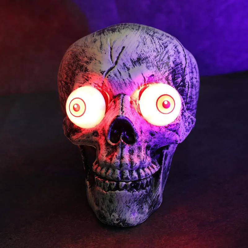 PVC plastic Halloween skeleton arm hand LED light with ground stake for outdoor decoration