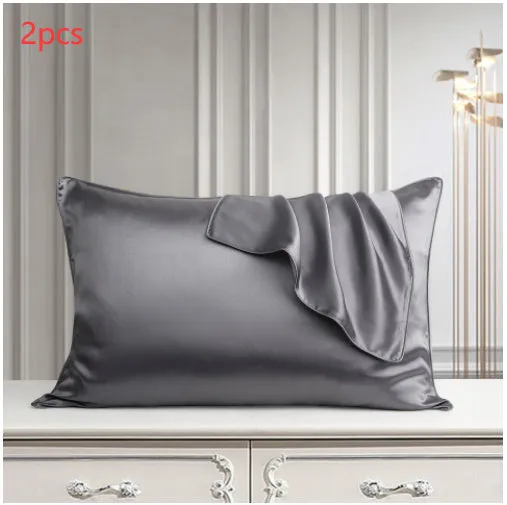 48x74cm mulberry silk single pillowcase in palace luxury style with reactive print.