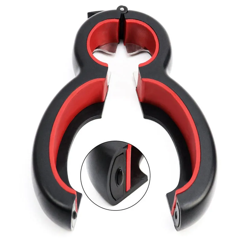 Multifunctional easy opener six in one bottle can opener with grey colour and ergonomic grip