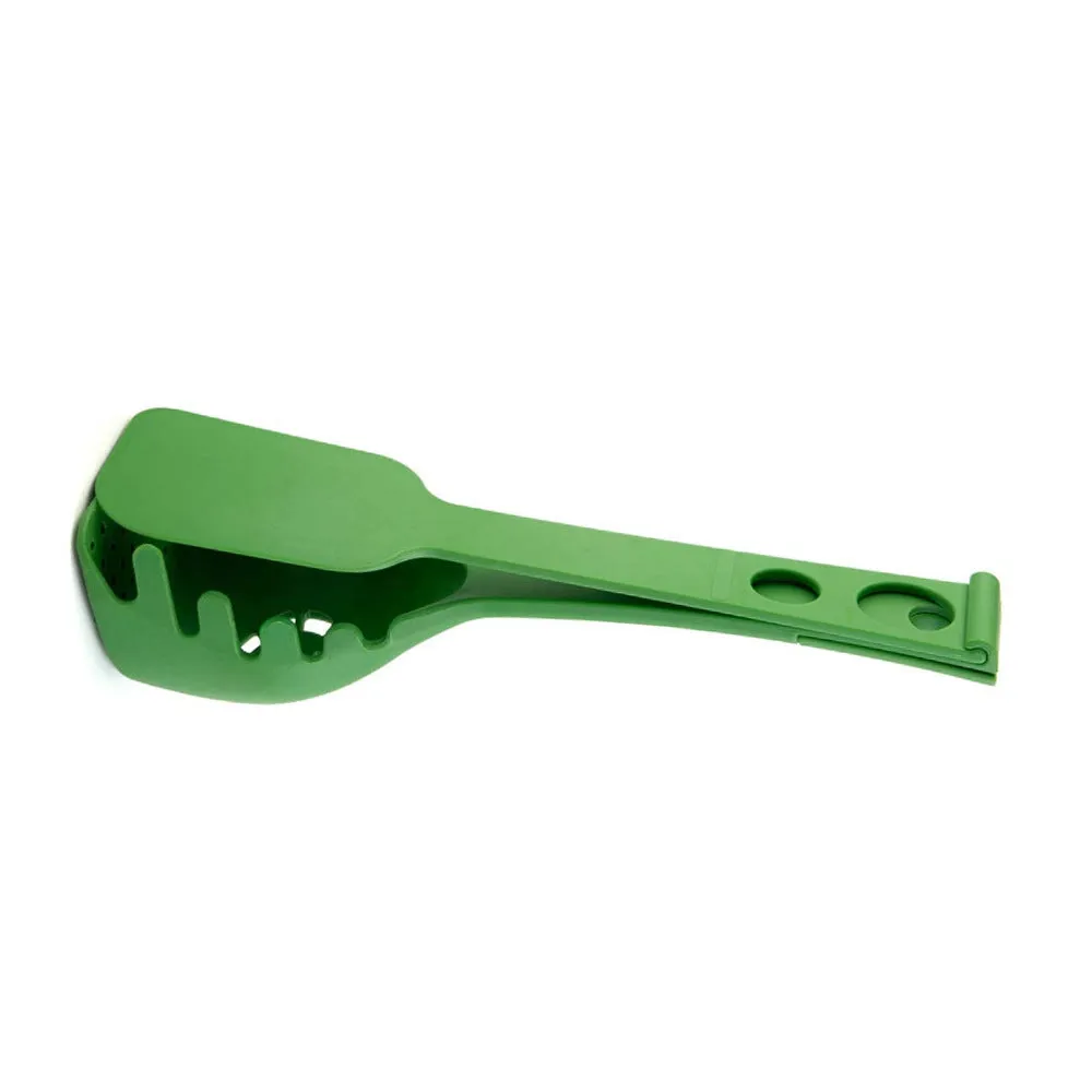 Plastic kitchen spoon and spaghetti spoon set with multifunction shovel for cooking and serving