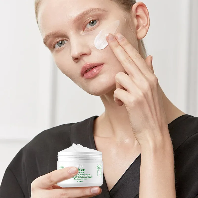 Wholesale wild yam moisturising cream 113g for face and body in a white jar