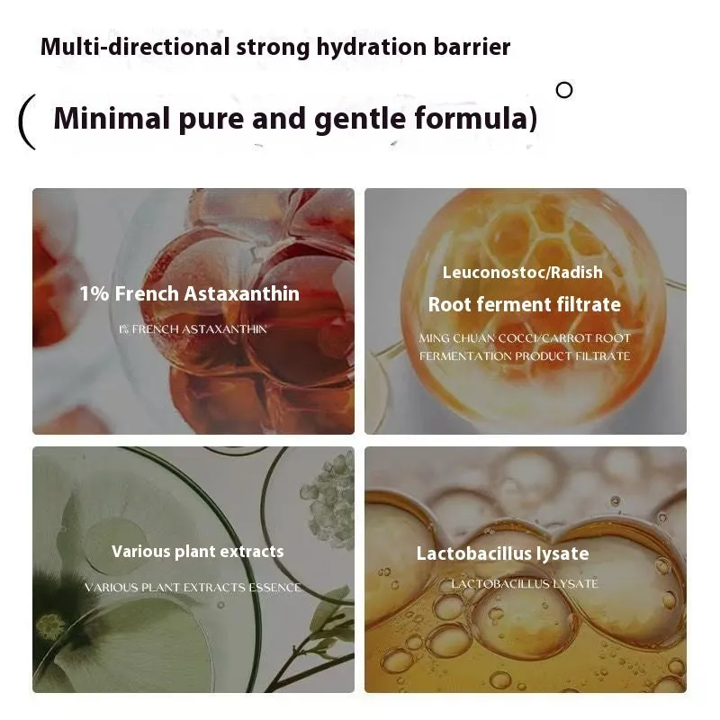 Astaxanthin brightening and tightening facial essence for ladies, 30ml bottle with dropper