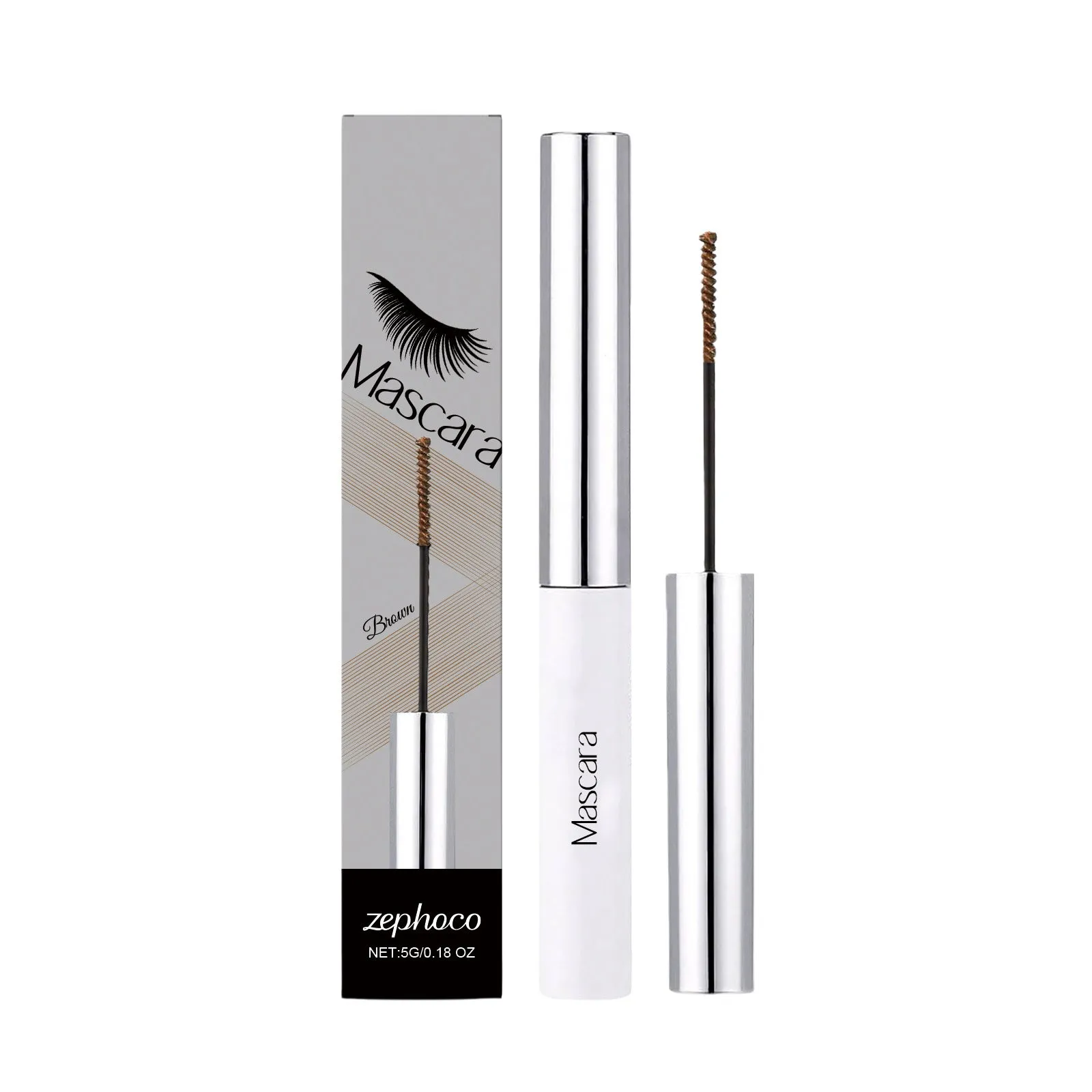Lightweight smudge-proof mascara 5g tube with natural curl, beeswax formula for daily use