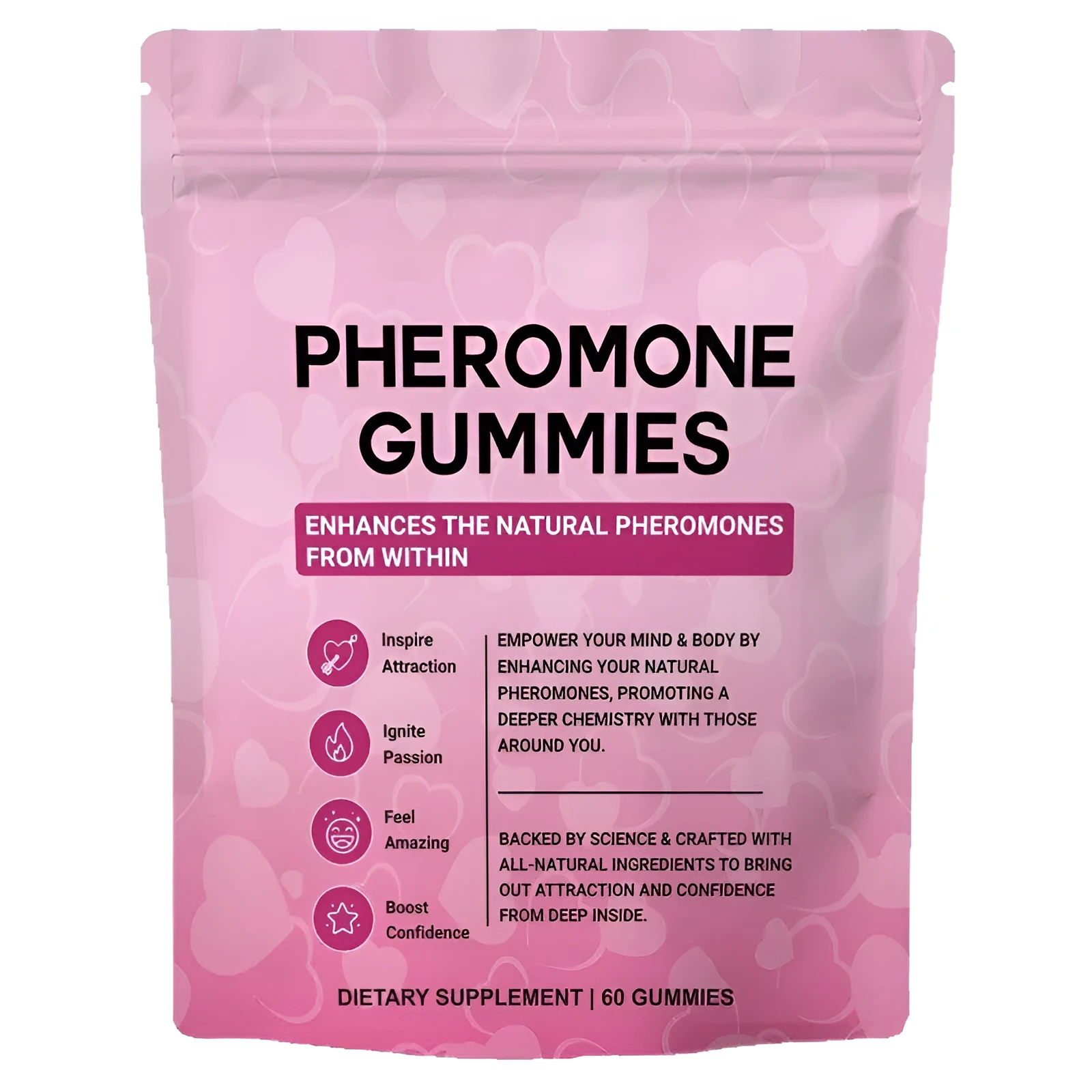 Pack of PHEROMONE GUMMIES gummy candies 60 tablets supplement