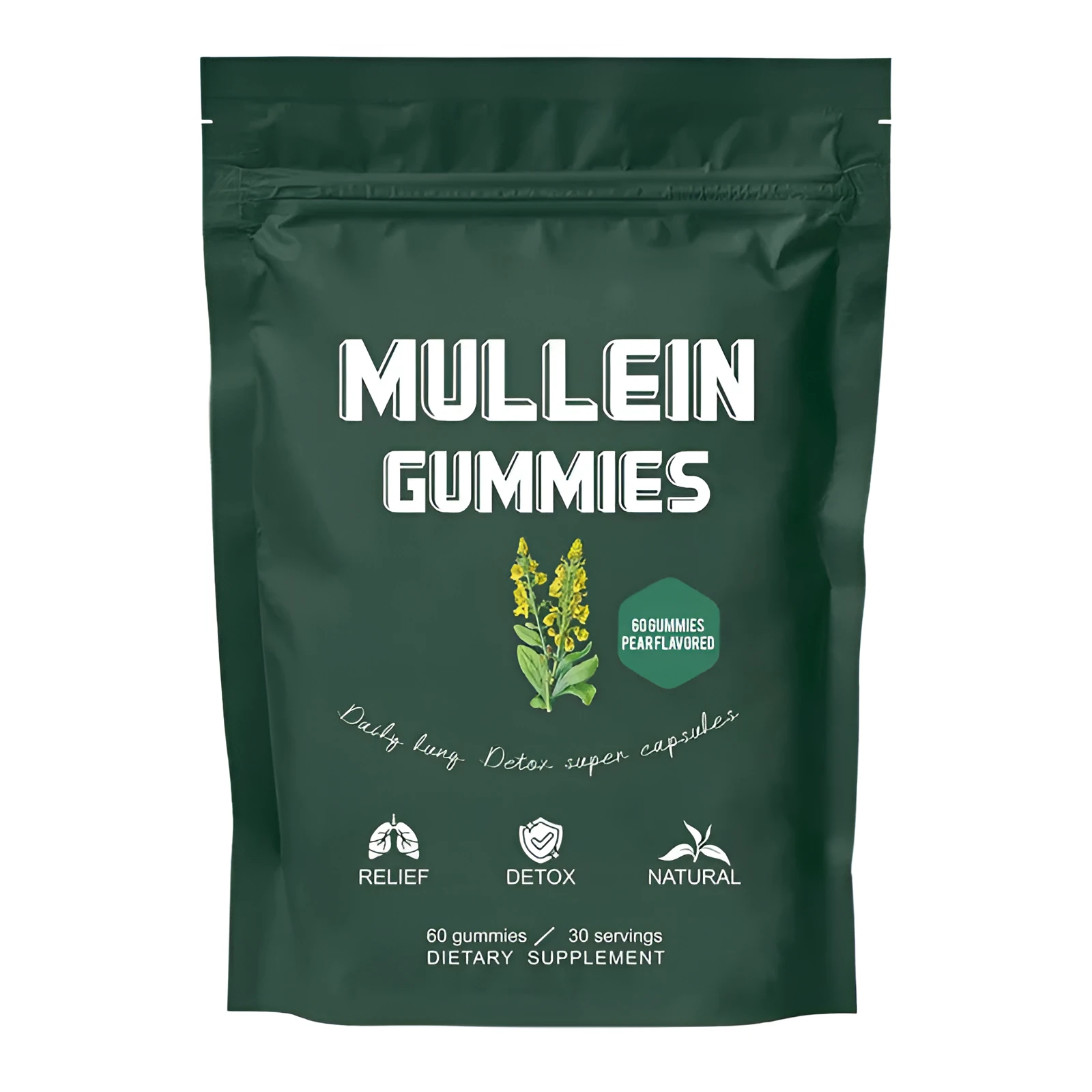 Mullein Gummies 60 pieces in fruit gummy format soft candy