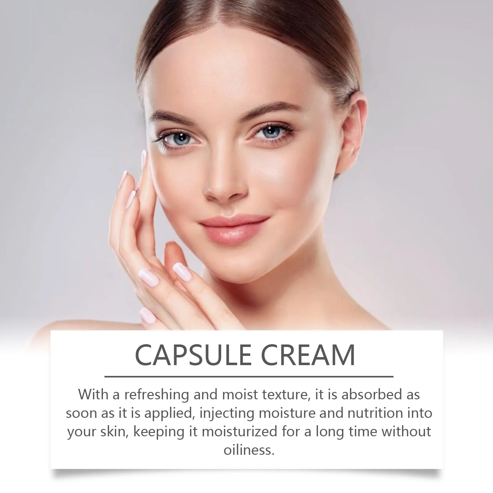 55g moisturising cream jar with tranexamic acid and nicotinamide dual-phase formulation