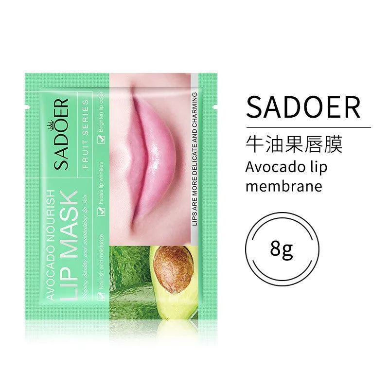SADOER Avocado Fruit Series Lip Mask 8g tube with avocado and fruit design