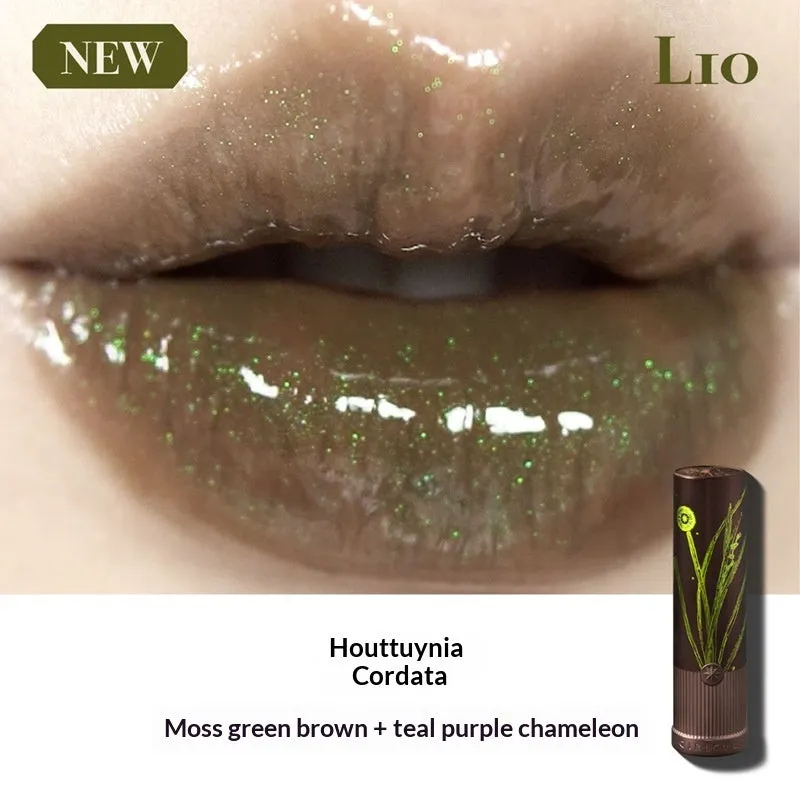 Matte natural brown lipstick in nude earth tone shade with long-lasting formula on a white background
