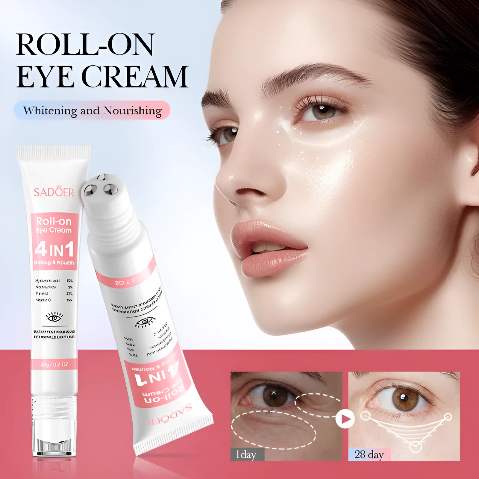 20g jar of four-in-one multi-effect firming nourishing eye cream for all skin types