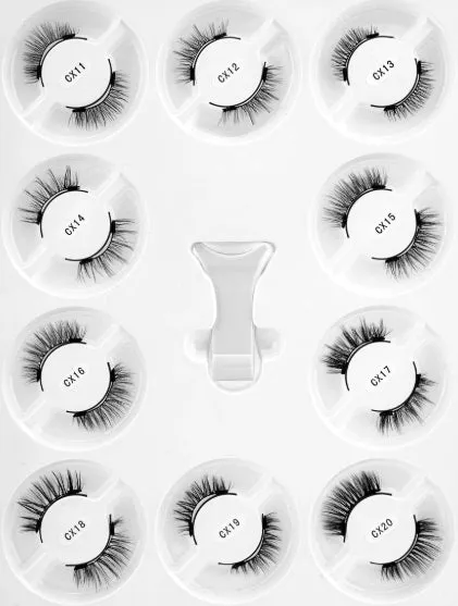 1 pair of magnetic eyelashes handmade fluffy faux mink lashes in style 10D01 or 10D02
