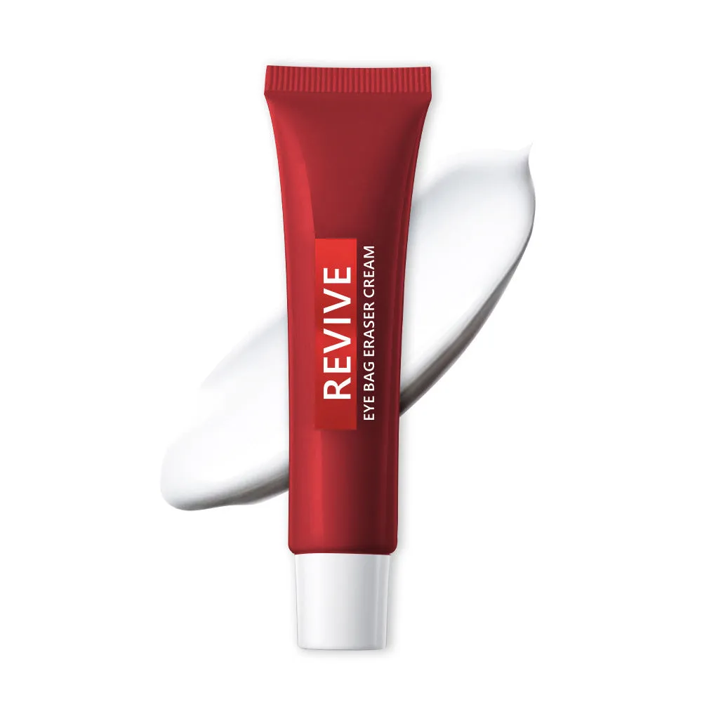 Moisturizing and nourishing eye cream in a white tube with blue cap, for daily under eye hydration