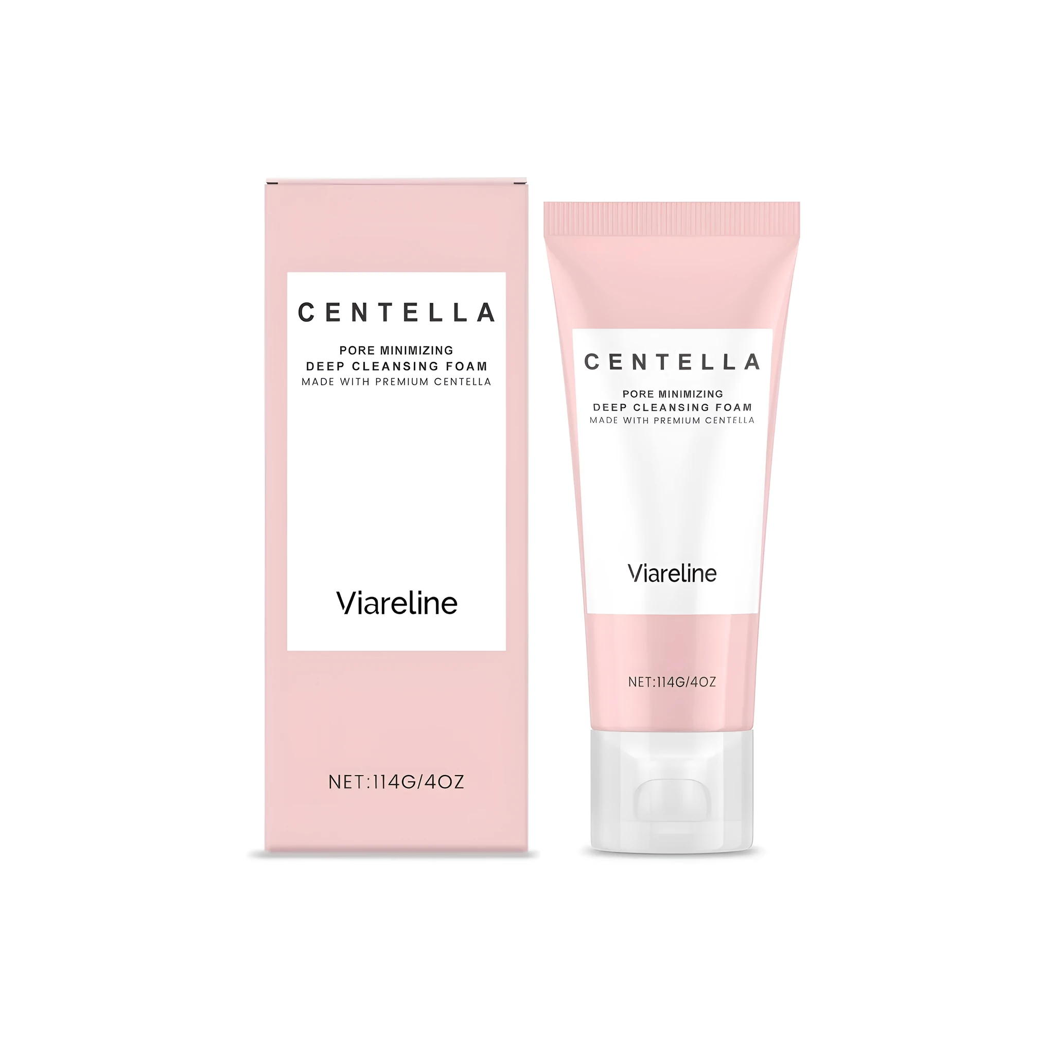114g tube of pore minimizing deep cleansing foam facial cleanser for oily skin