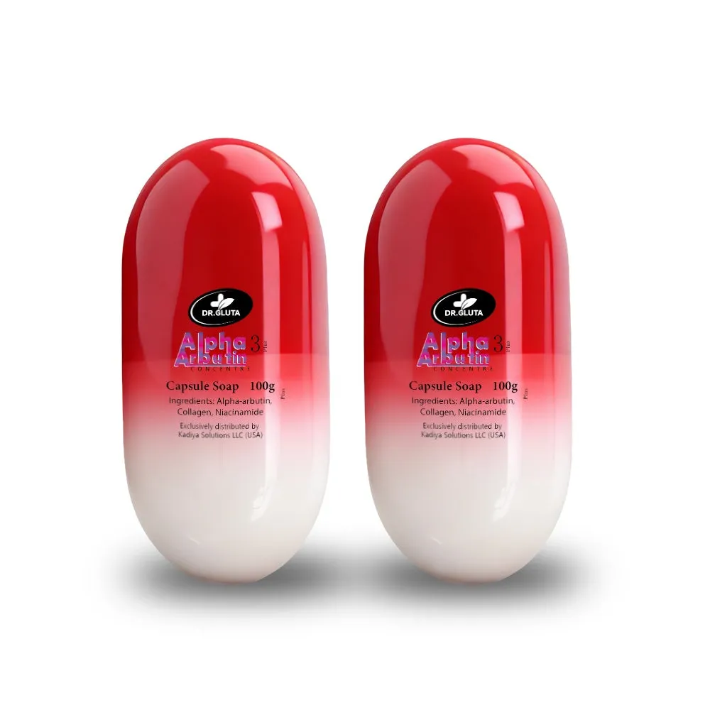 Alpha Arbutin 3 Plus capsule soap bar 100g for skin whitening and brightening