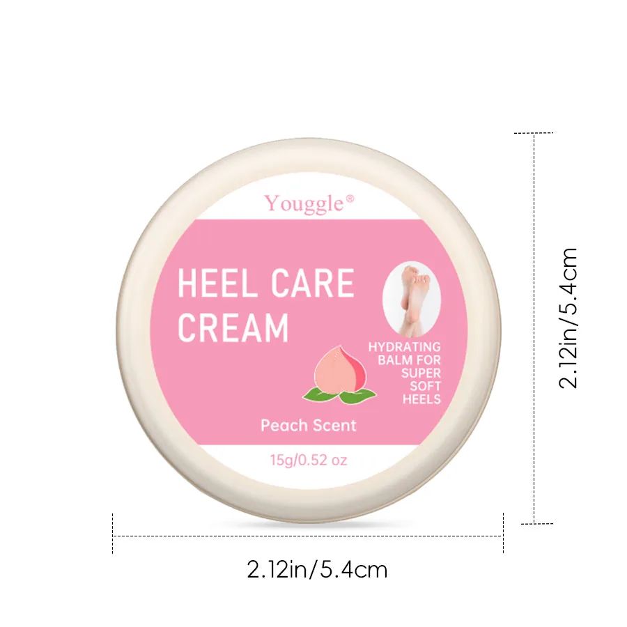 Peach foot cream organic cracked heels intensive moisturising foot repair cream 15g tube