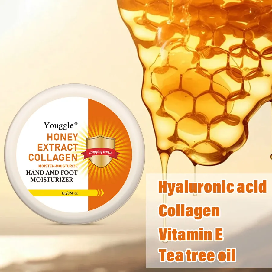 Honey extract collagen foot peeling exfoliating cream 15g tube for removing dead skin and cuticles on heels