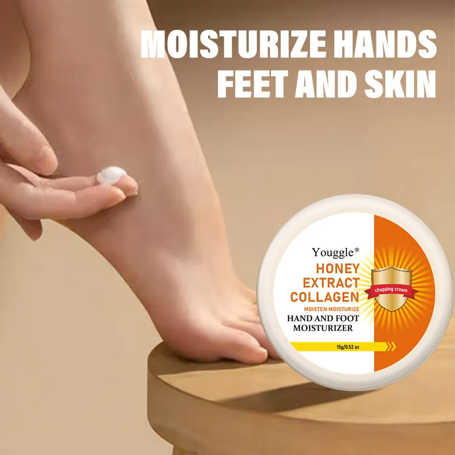 Honey extract collagen foot peeling exfoliating cream 15g tube for removing dead skin and cuticles on heels
