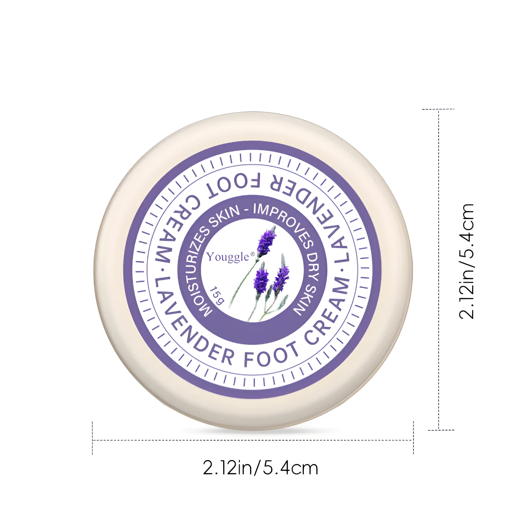 Lavender Anti Fungal Foot Repair Cream 15g tube with lavender design for dead skin removal and moisturising foot care