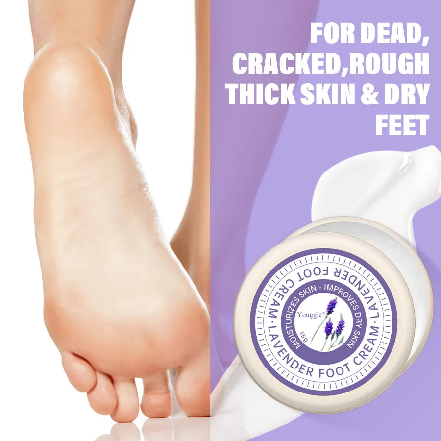 Lavender Anti Fungal Foot Repair Cream 15g tube with lavender design for dead skin removal and moisturising foot care