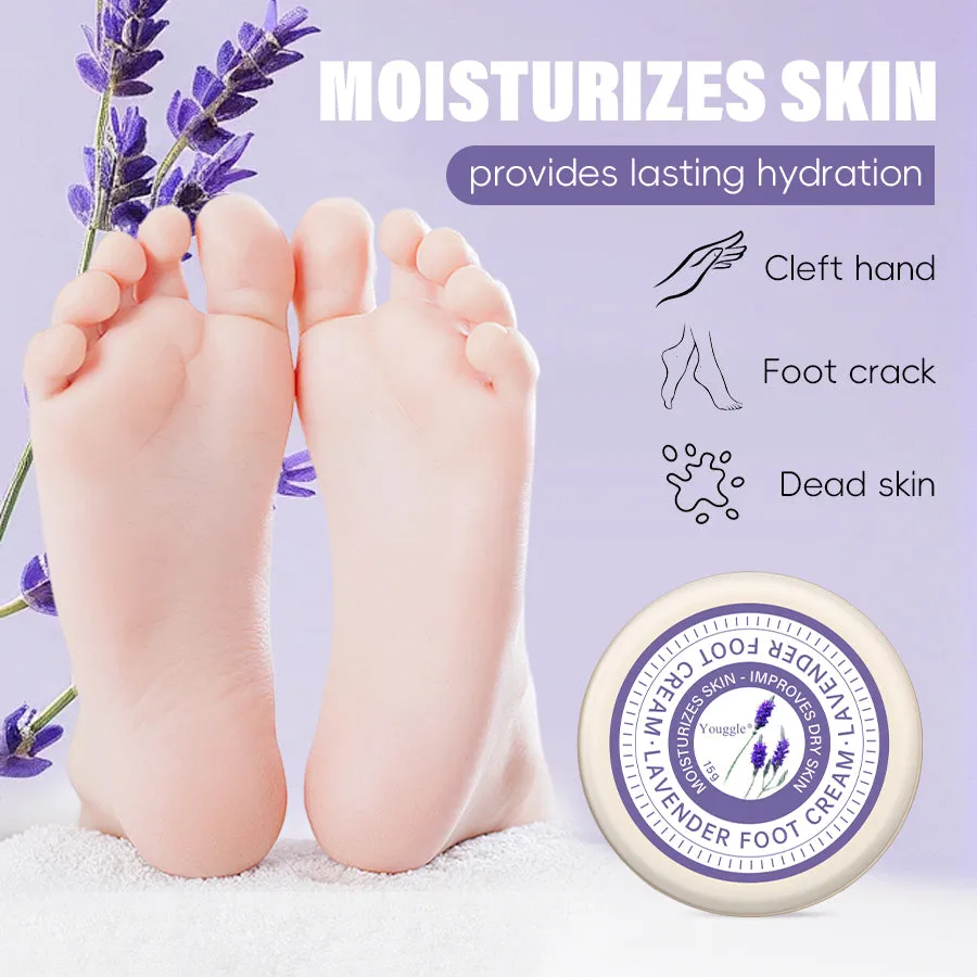 Lavender Anti Fungal Foot Repair Cream 15g tube with lavender design for dead skin removal and moisturising foot care