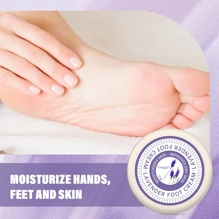 Lavender Anti Fungal Foot Repair Cream 15g tube with lavender design for dead skin removal and moisturising foot care