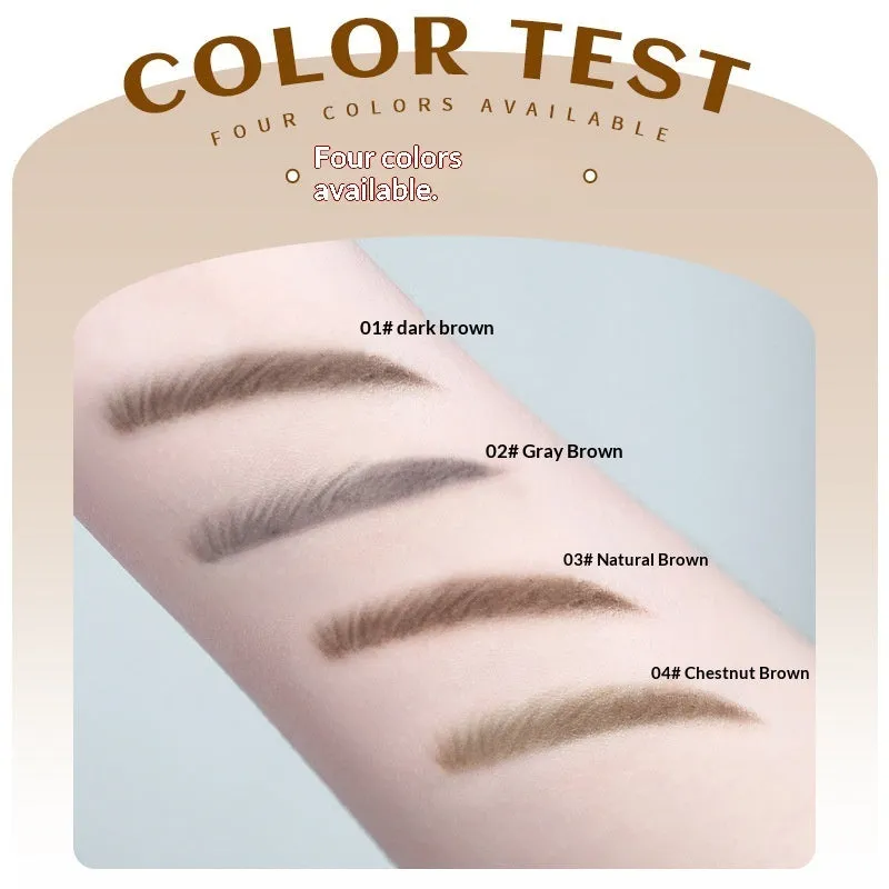 Natural Shaping Machete Smudge-proof Double-ended Eyebrow Pencil in four shades with spoolie brush