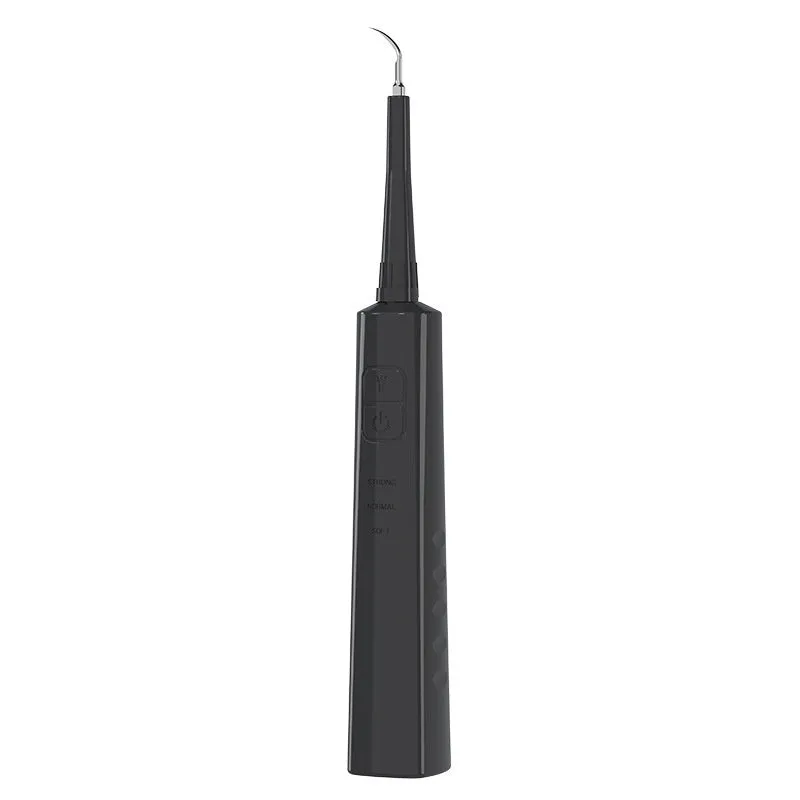 Intelligent ultrasonic tooth cleaner in black, model YJK055, with 300mAh battery and IPX6 waterproof rating