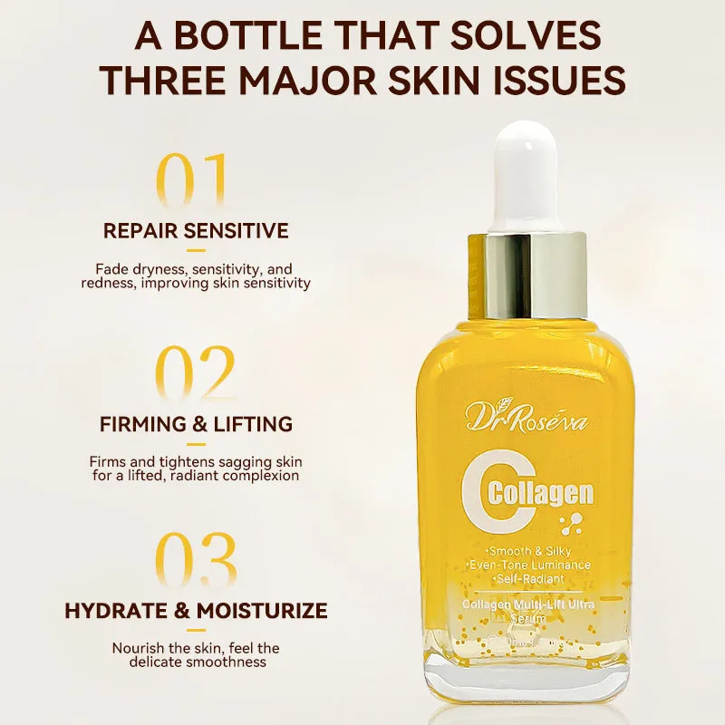 DR.ROSEVA Collagen Multi-Lift Ultra Serum 142g bottle on white background