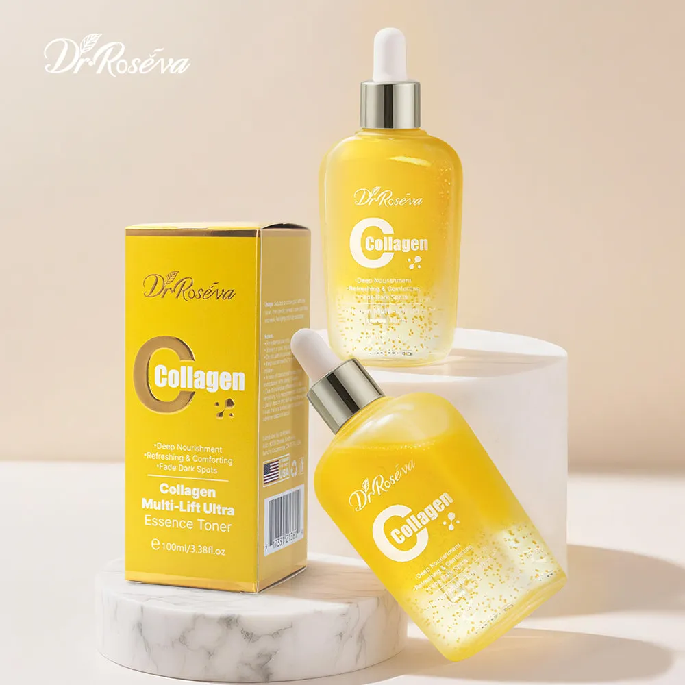 DR.ROSEVA Face Collagen Multi-Lift Ultra Toner 228g bottle with anti-ageing and niacinamide formula