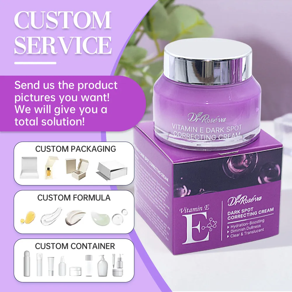 DR.ROSEVA Brightening Vitamin E Dark Spot Corrector Face Cream in a 50g white jar