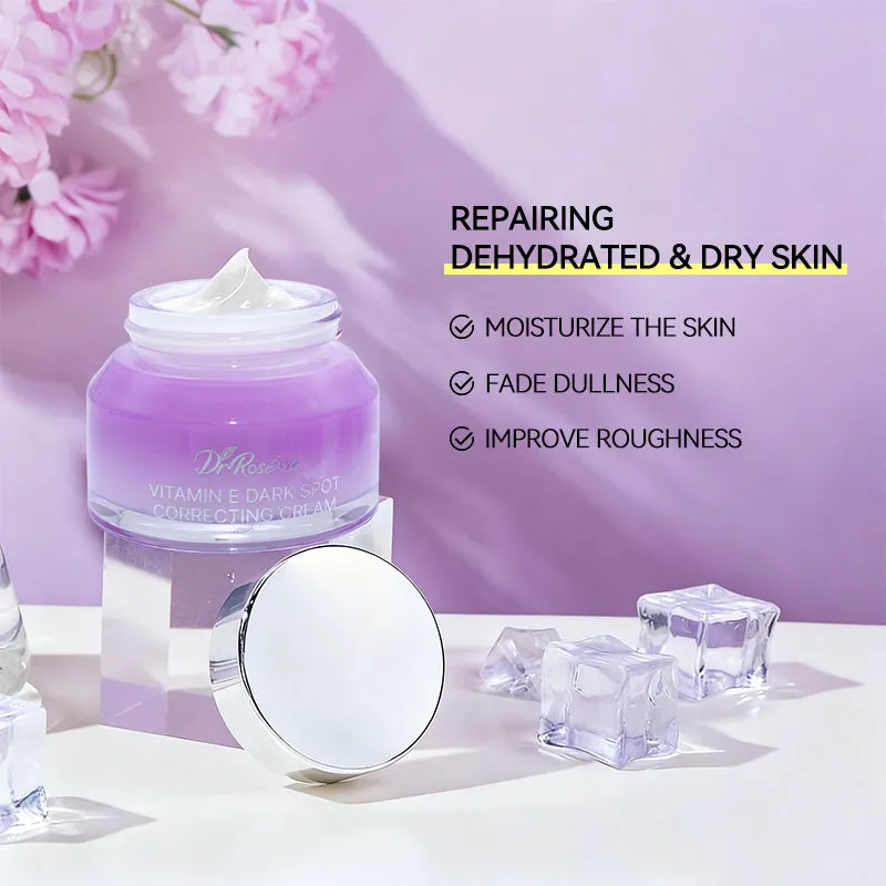 DR.ROSEVA Brightening Vitamin E Dark Spot Corrector Face Cream in a 50g white jar