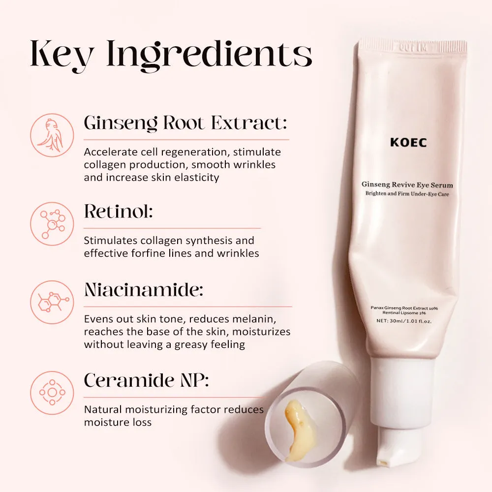 Retinol eye cream 30ml in three specifications for wrinkles and dark circles