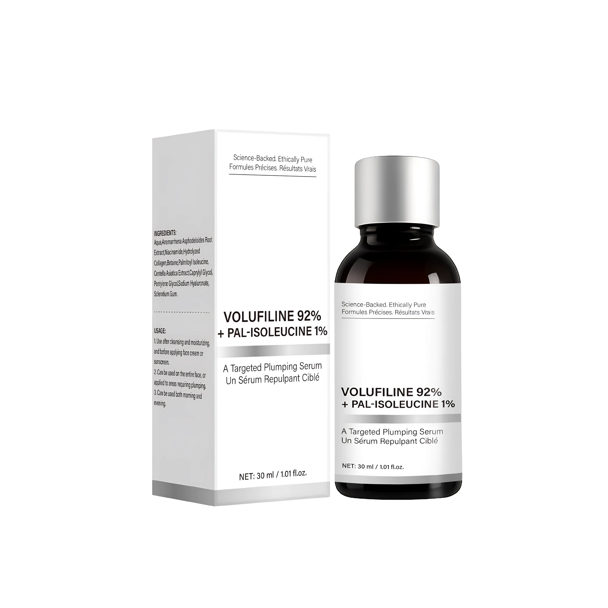Body care solution with 30ml body care liquid in a compact bottle, specification FP-F072