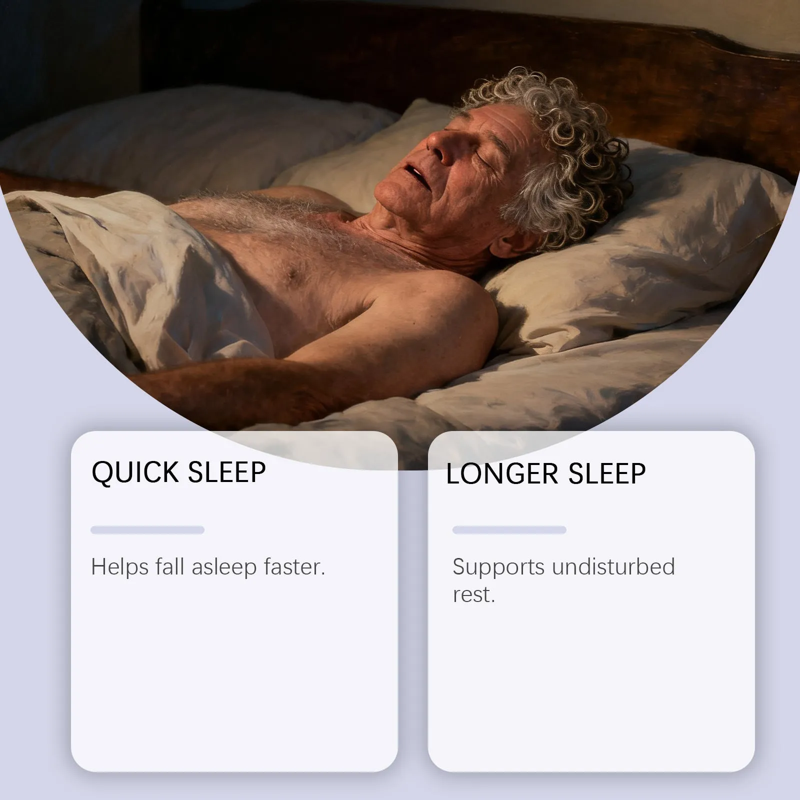 Bottle of sleep support capsules with L-theanine and melatonin, 60 capsules.