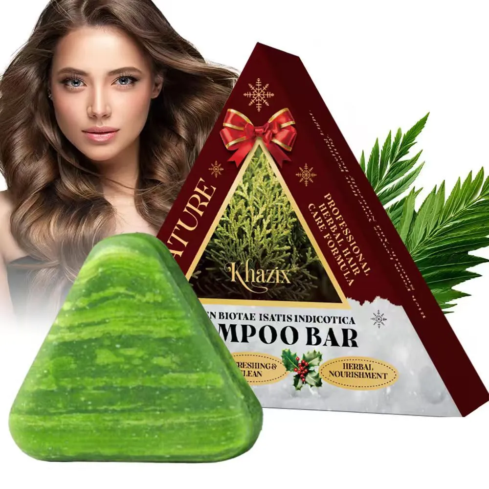 Chinese Arborvitae Twig Handmade Soap for oil control and dandruff removal, single bar